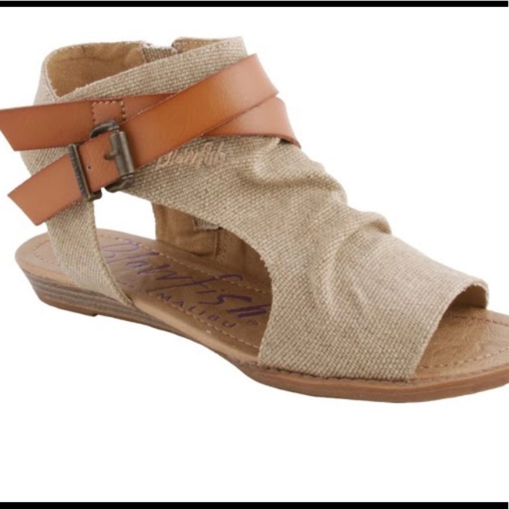 Canvas gladiator sandal